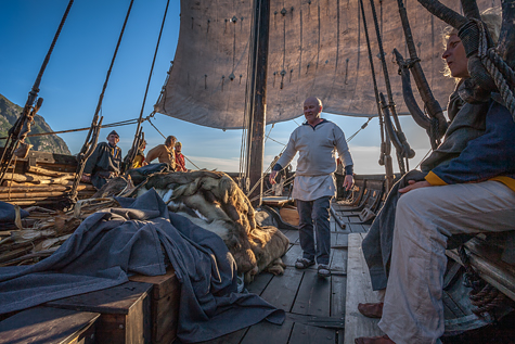 Sailing a Viking Longship - Image copyrighted  Gary Waidson. All rights reserved.