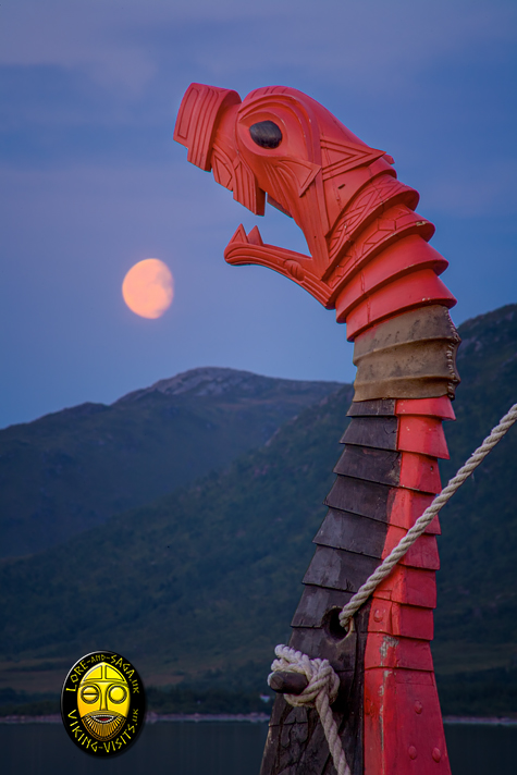 The Dragons head  prow of a Viking longship. - Image copyrighted  Gary Waidson. All rights reserved.