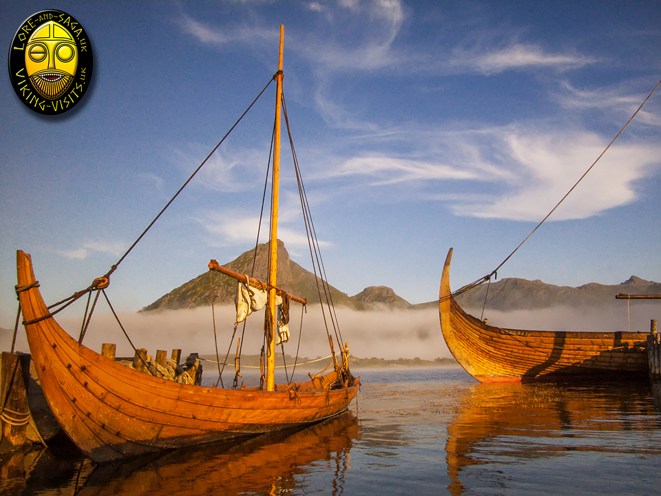Viking Longships at rest in dock. - Image copyrighted © Gary Waidson. All rights reserved.